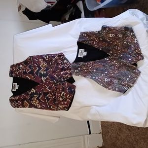 VINTAGE AT!LAST AUTHENTIC VEST, SIZE MEDIUM,  MIXED COLOR